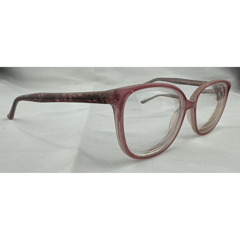 Modern HADLEY PINK ICE 53-17–140 Plastic Full Rim Eyeglasses Frame‎ JF37